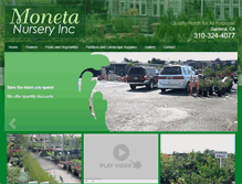 Tablet Screenshot of monetanurserygardena.com